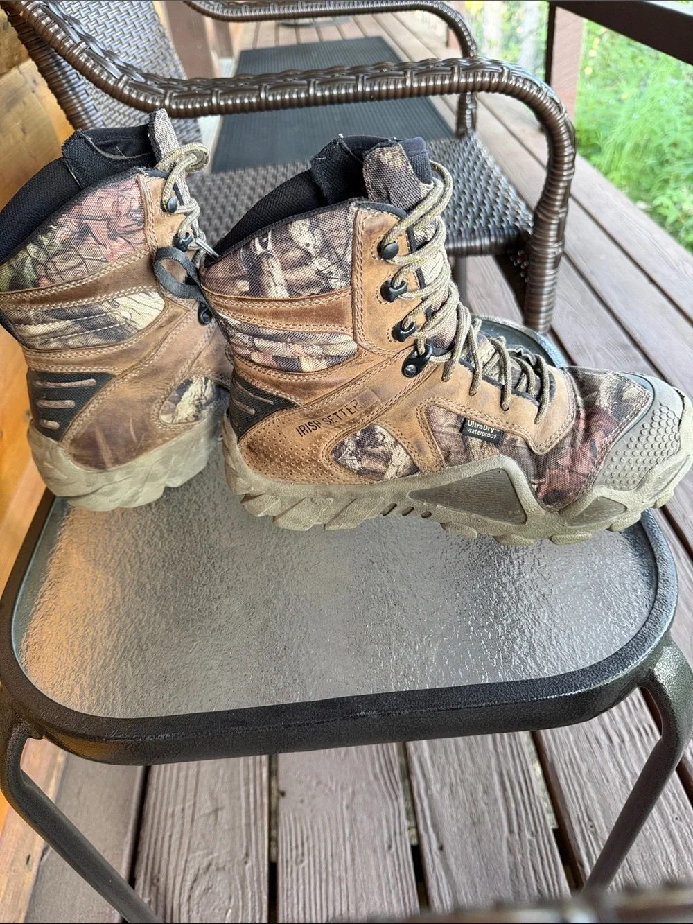 Irish Setter Men’s UltraDry Waterproof VaprPro Camo Hunting Boots 9
